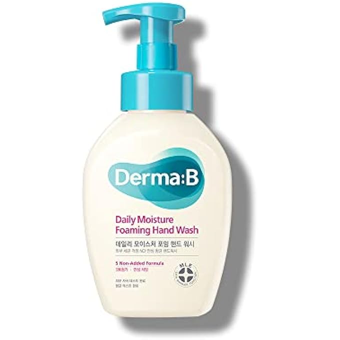 derma b DAILY MOISTURE FOAMING HAND WASH, MOISTURIZING FOAMING HAND SOAP, SCENTED HAND SOAP, PARABEN FREE, CERAMIDE, 16.9 FL. OZ., 500ML - Image 1
